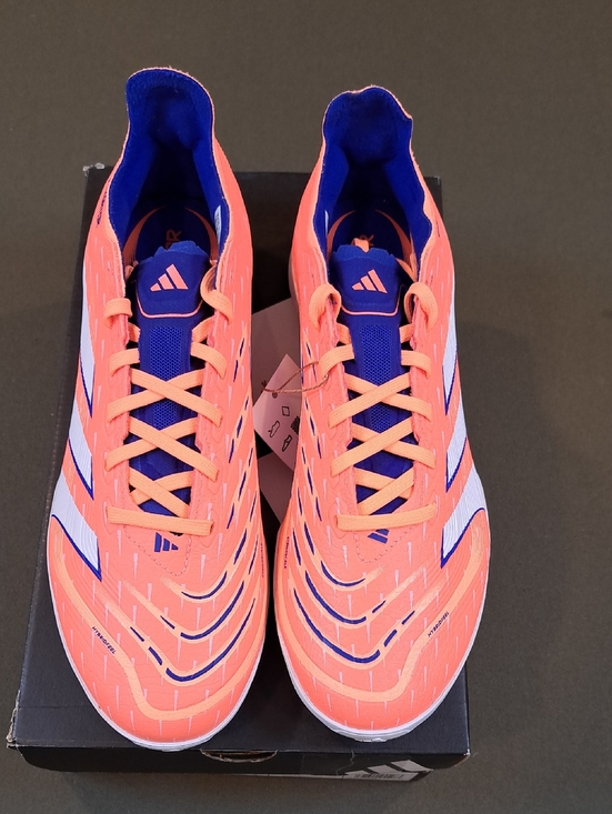 Adidas Predator League TF Soccor Cleat - Color: Coral/Blue/White - Size: Men 8.5 main image 9